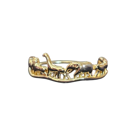 NWT - 18k Gold Plated Animal Ring - Size 9 - Picture 1 of 12